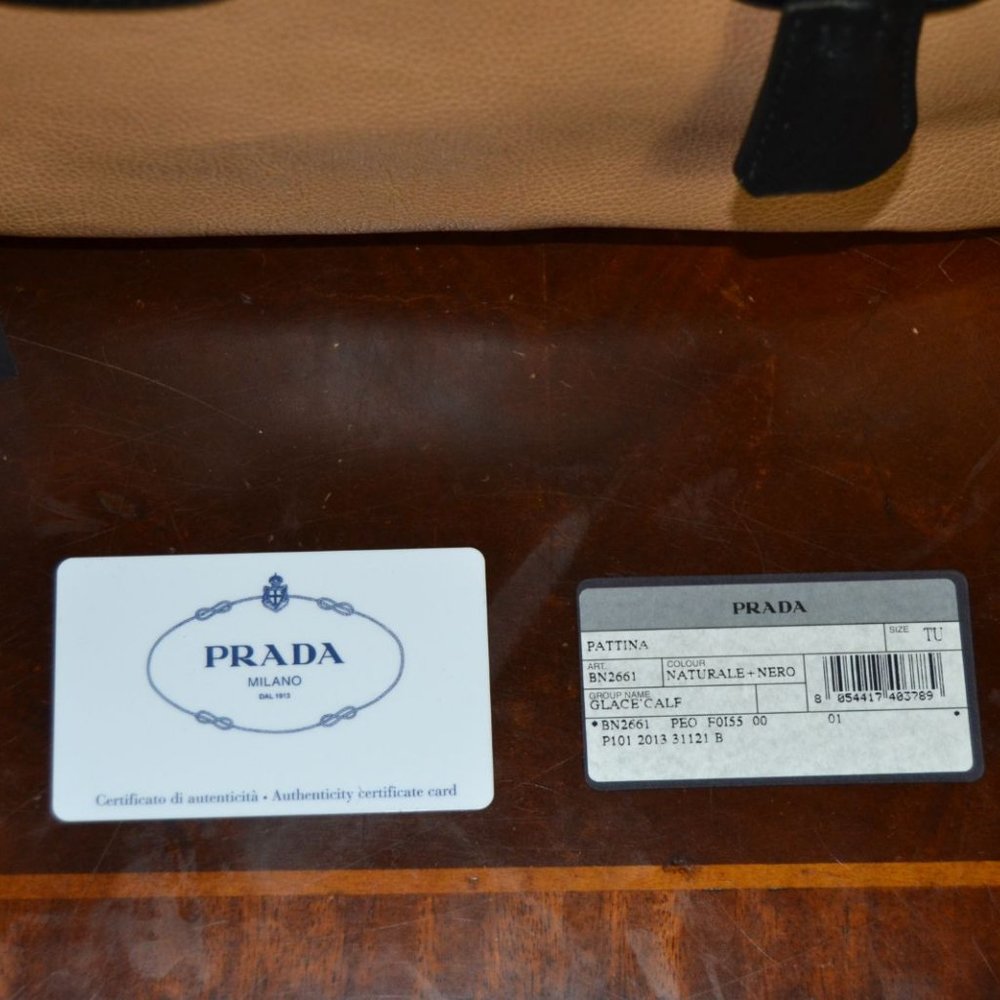 Prada Glacè Calf Large Twin Pocket Tote - Picture 12 of 15